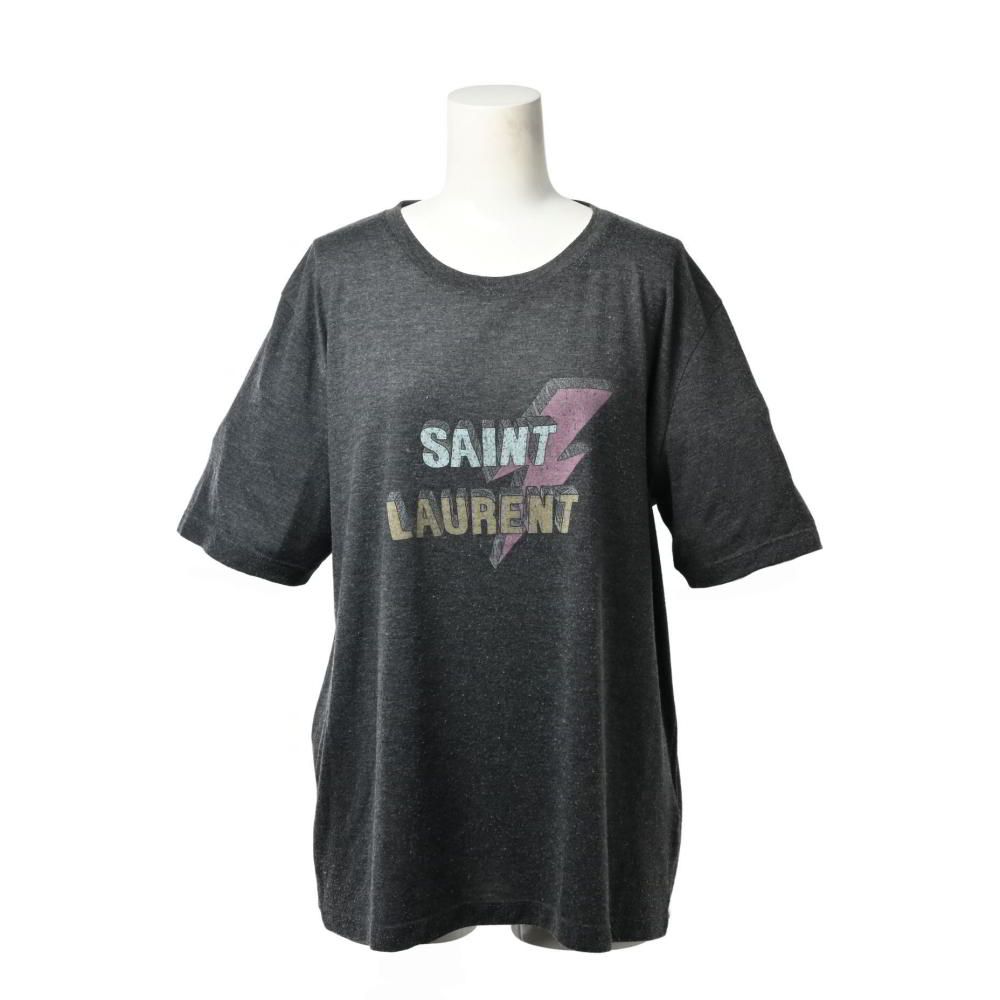 Saint Laurent Paris サンダーボルト ロゴ プリント Tシャツ - メルカリ 