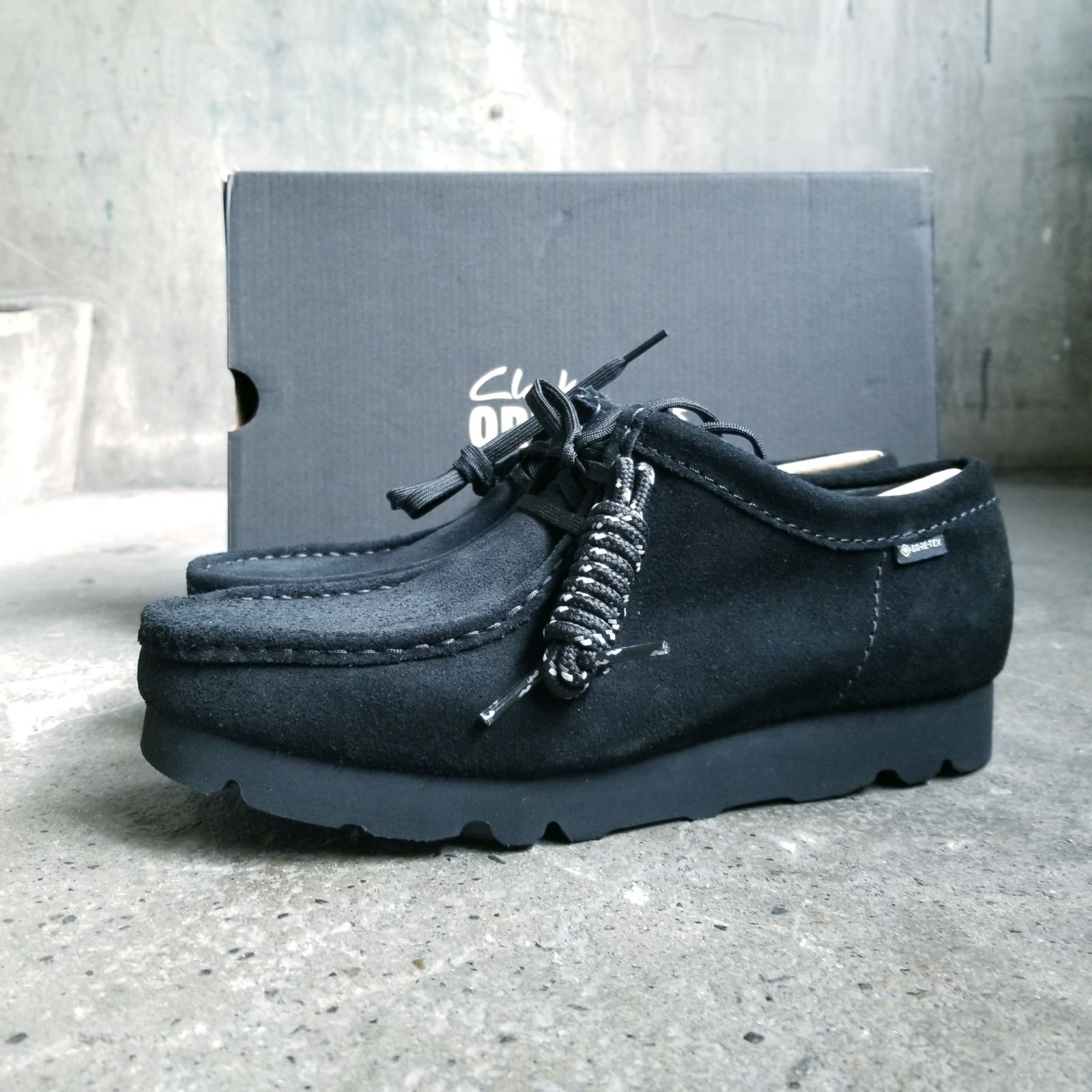 【希少】Clarksワラビーシューズ WallabeeGTX US8 Clarks WallabeeGTX Maple Suede（クラークス ワラビーGTX