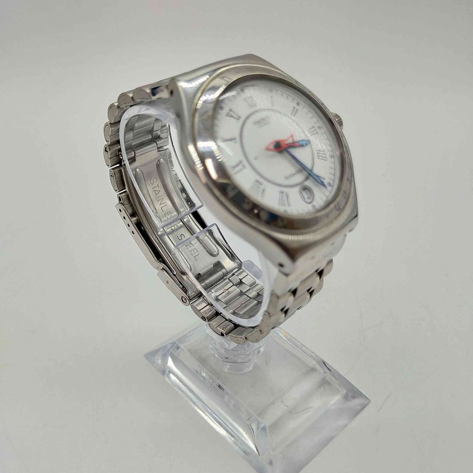 Swatch Irony 裏スケ自動巻き腕時計 ホワイト SYXS138 - PURE WHITE IRONY - Swatch® Japan