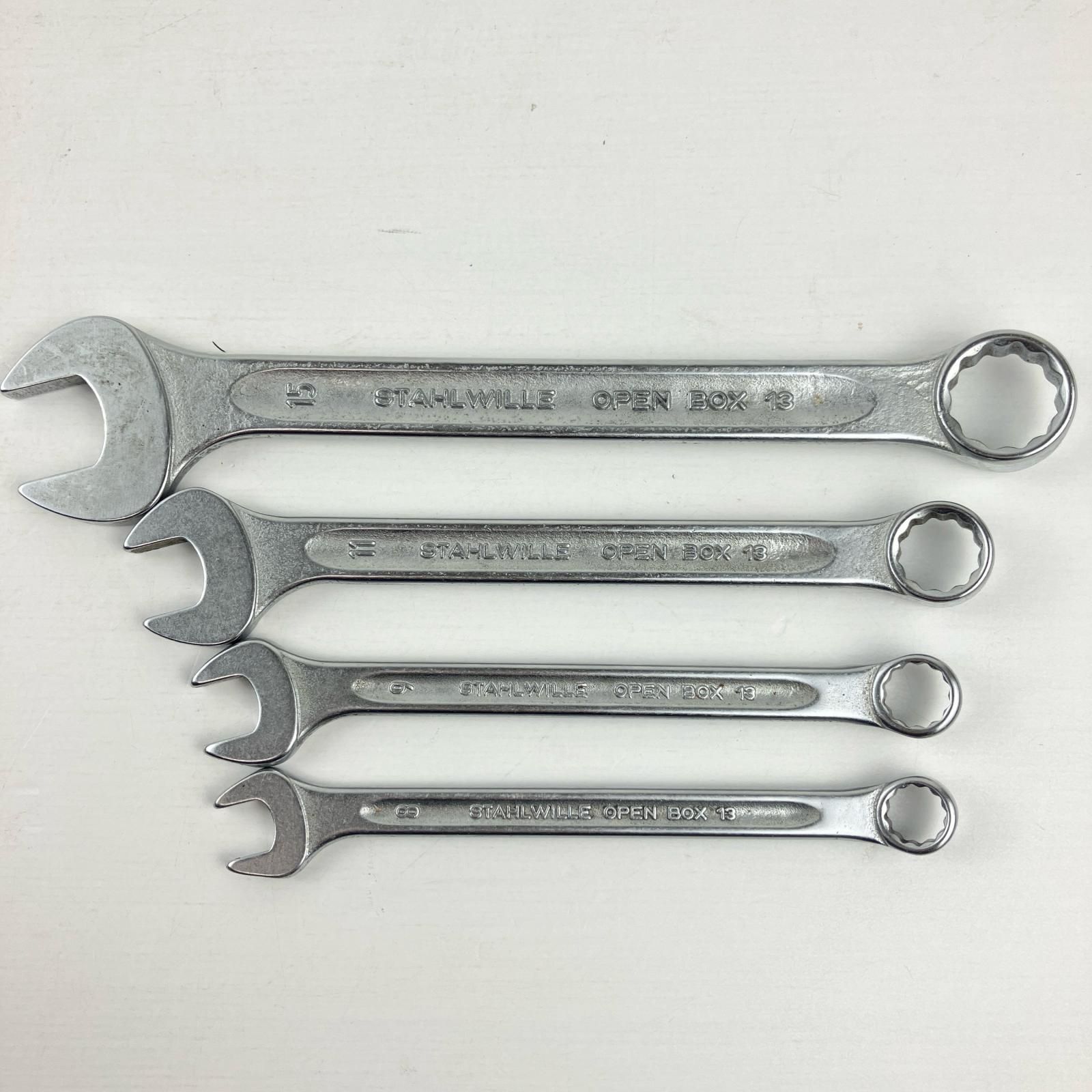 ЗЗSTAHLWILLE スタビレー 8|9|11|15ｍｍ コンビネーションレンチ 4本組 本体のみ OPENBOX13