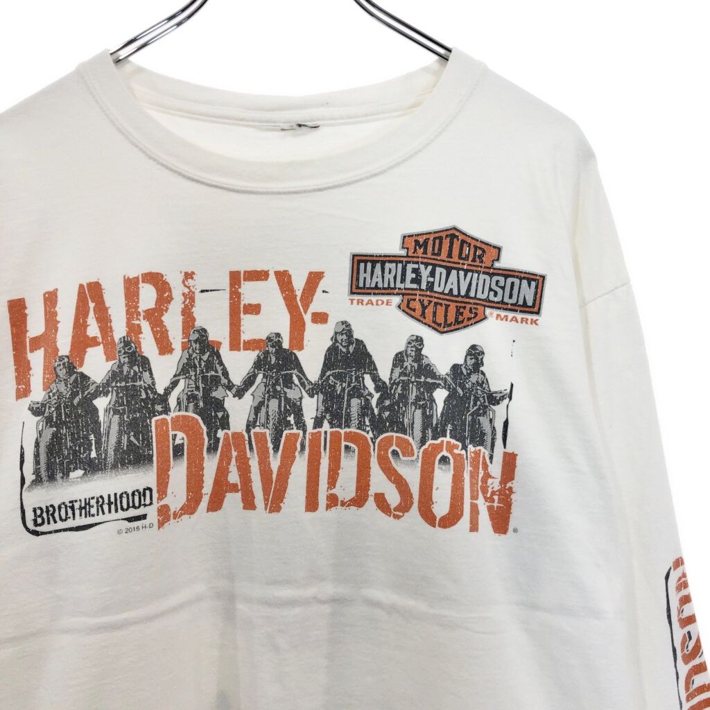 HARLEY DAVIDSON ハーレーダビッドソン 長袖Tシャツ モーターサイクル