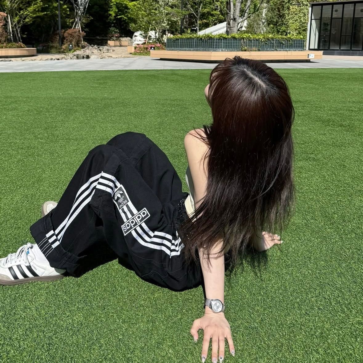 新品27⭐️adidas アディブレイク 2-IN-1 デニムパンツ ブラック×白 adidas Originals - 新品27⭐️adidas アディブレイク 2-IN-1 デニム