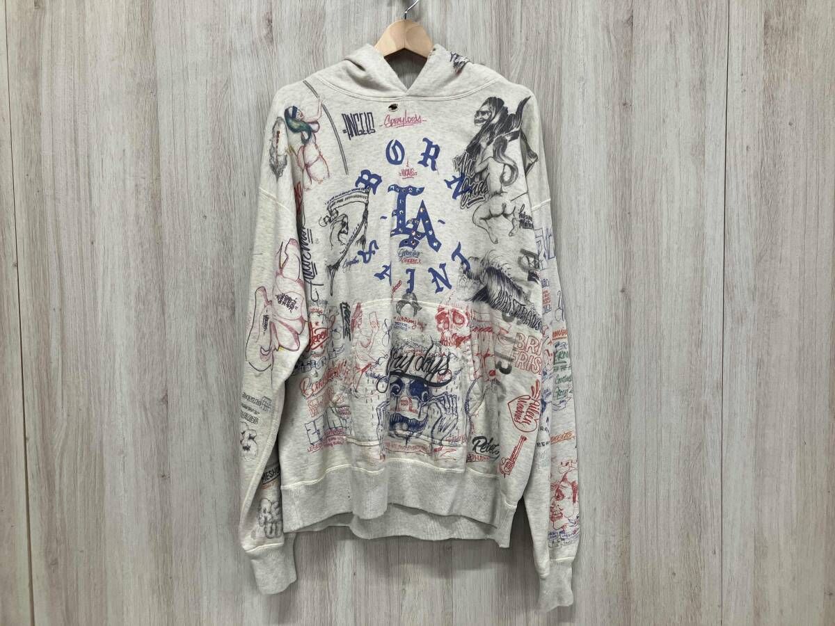 SAINT MICHAEL セントマイケル 24SS SM-YS8-0000-C11 パーカー プルオーバー コットン XLサイズ グレー LA