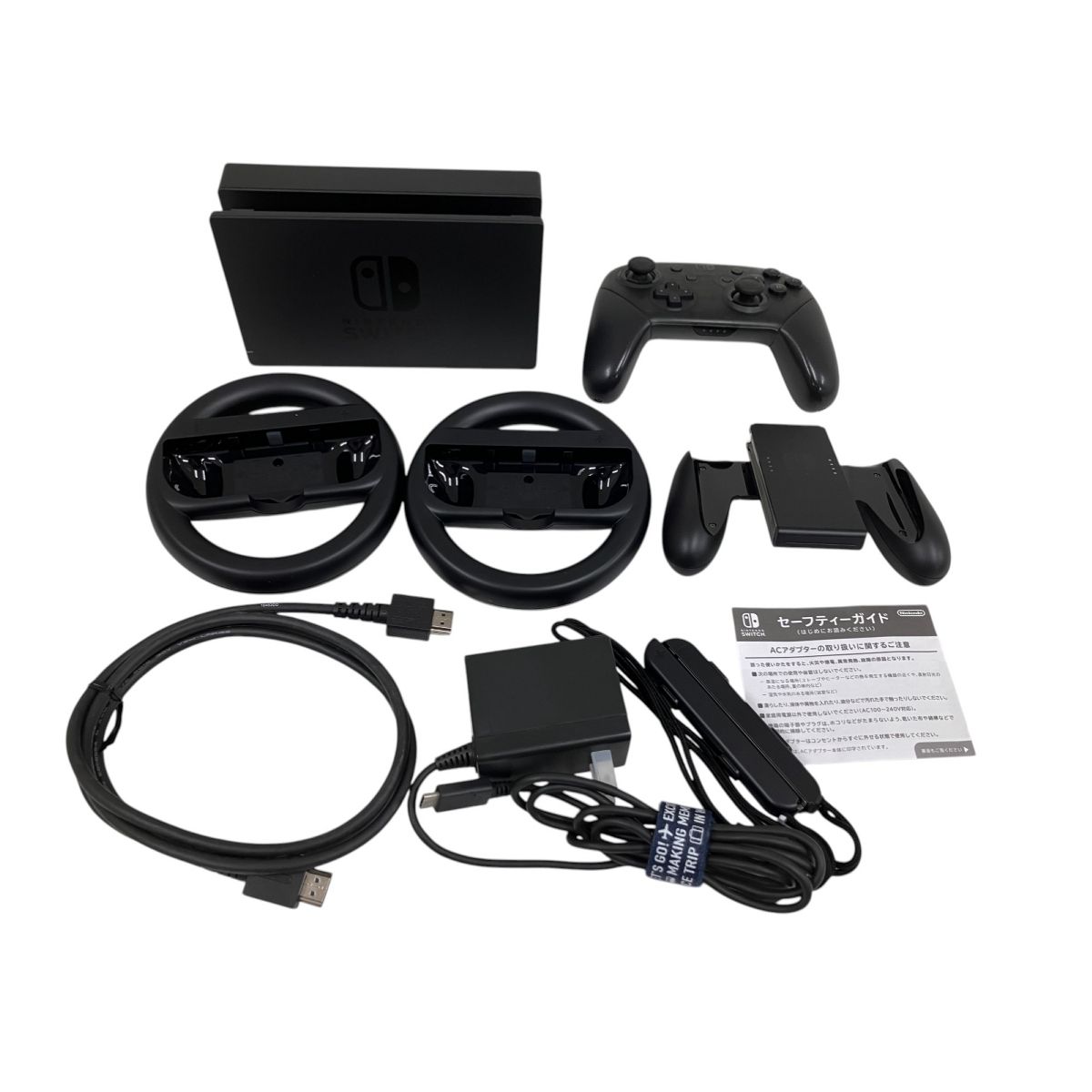 任天堂★初期型SWITCH本体HAC-001動作品ジョイコン他付属品有り送料無料 Nintendo switch HAC-001 ゲーム機 ジョイコンあり 付属品多数