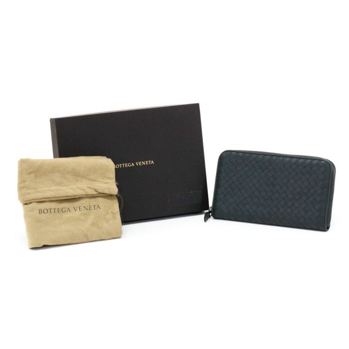 ボッテガヴェネタ イントレチャート 長財布 ラウンドジップ オーガナイザー BOTTEGA VENETA ボッテガ・ヴェネタ イントレチャート ラウンド