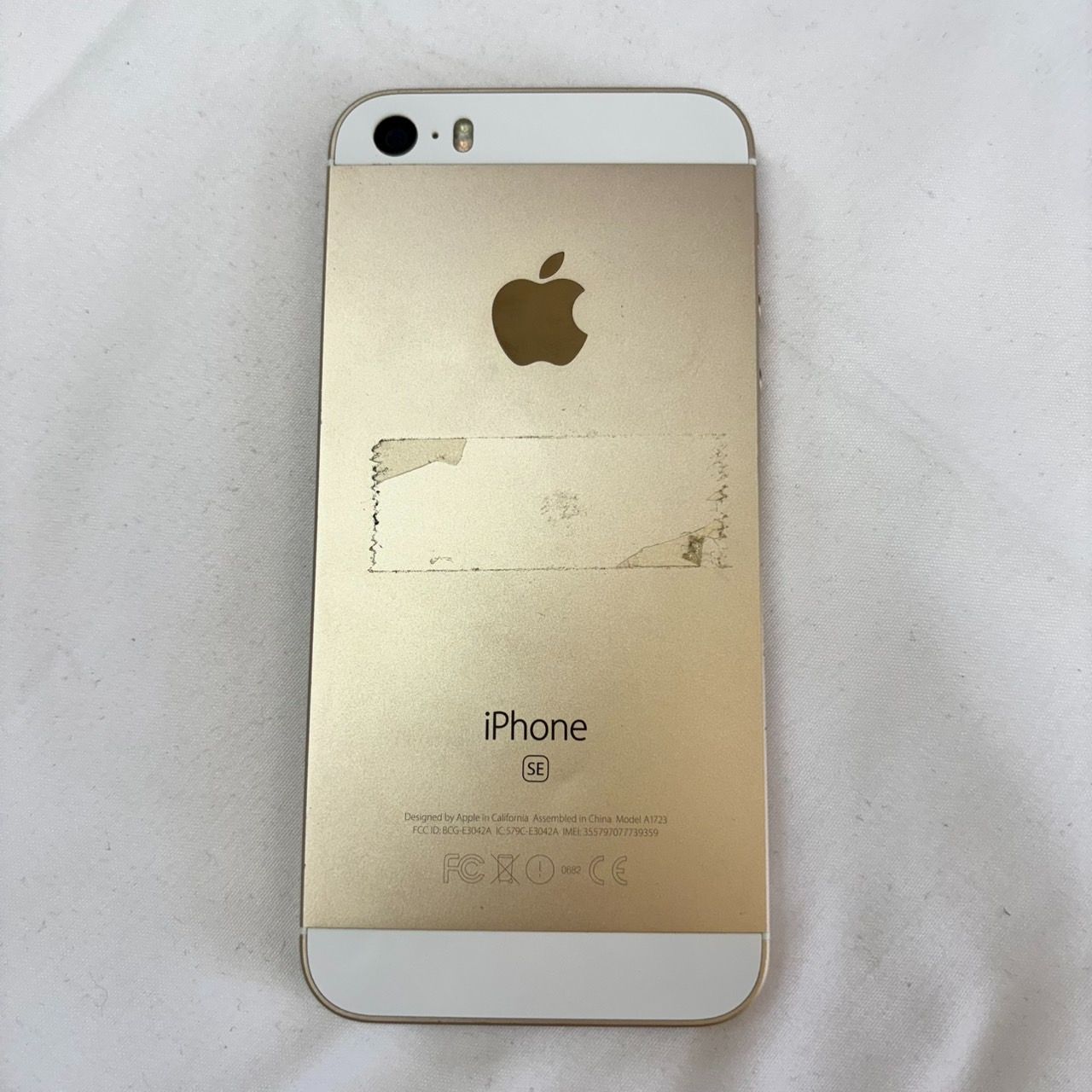 Apple iPhone SE 第一世代 ゴールド simフリー ジャンク 218 - メルカリ