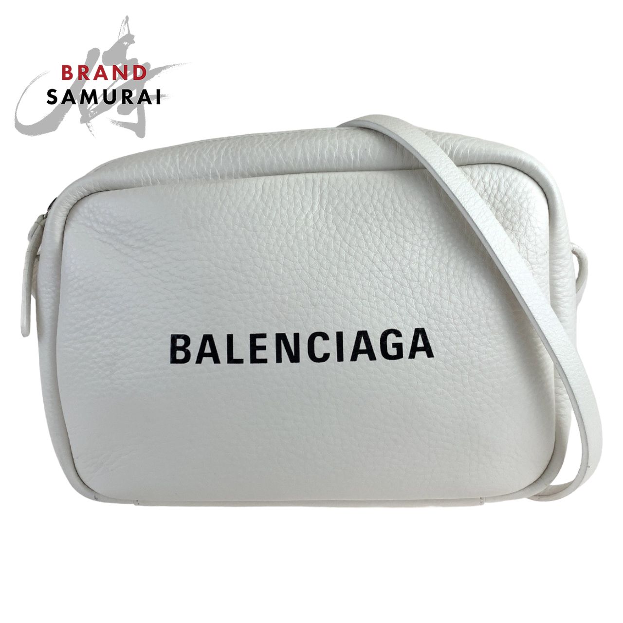 美品 BALENCIAGA バレンシアガ エブリデイ 男女兼用 ホワイト レザー 