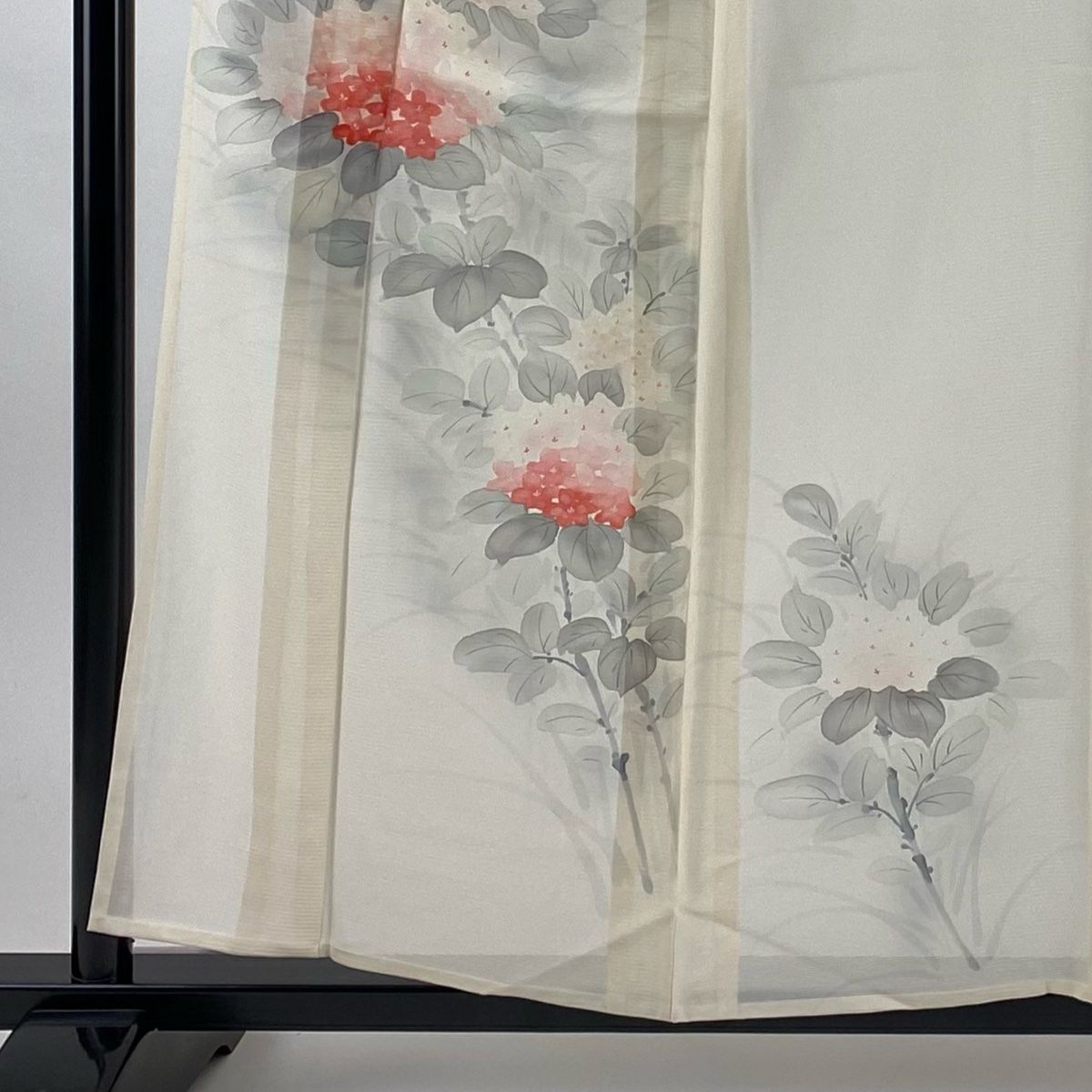 付下げ 身丈153cm 裄丈64cm M 薄物 縦絽 燕 段縞 灰白 正絹 名品 中古 付下げ 身丈156cm 裄丈64cm M 紗絽袷 霞 ぼかし 灰色 正絹 秀品 中古