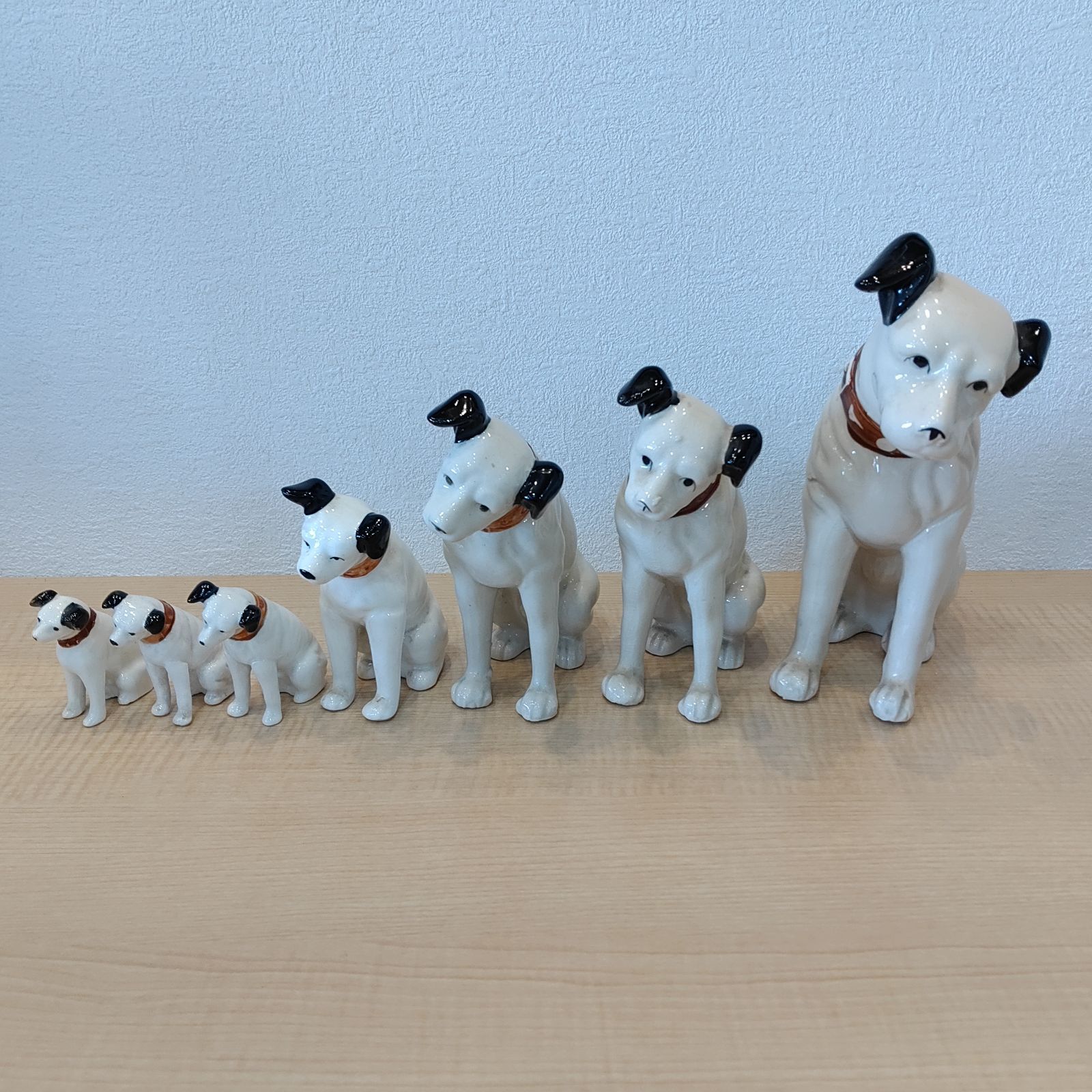ビクター 犬 7体セット ニッパー（ビクター犬）置物 7点セット ヴィンテージ まとめ売り
