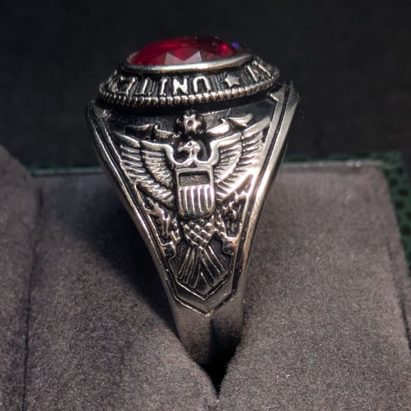 【VINTAGE】1950年 USAF刻印ミリタリーリング USA製1950年代VARGAS社ヴィンテージUSAFエアフォース