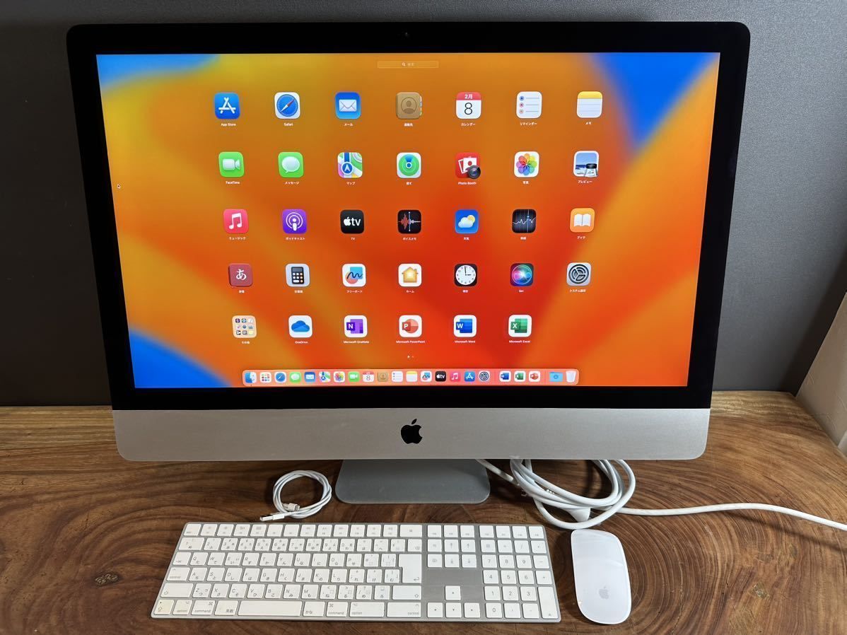 「ハイスペック」Apple iMac Retina 27inch 2019/最上位CPUi9 3.6GHZ/48GB/SSD2TB/office2021/Windows11