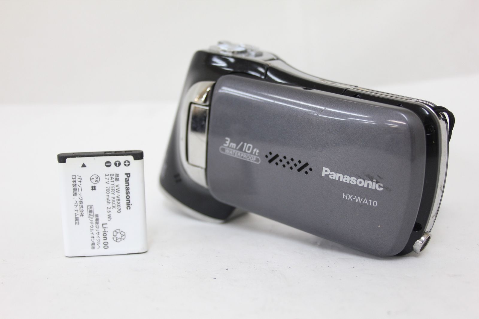 返品保証 録画再生 済み パナソニック Panasonic HX-WA10 3m|10ft 12x バッテリー付き ビデオカメラ M5167