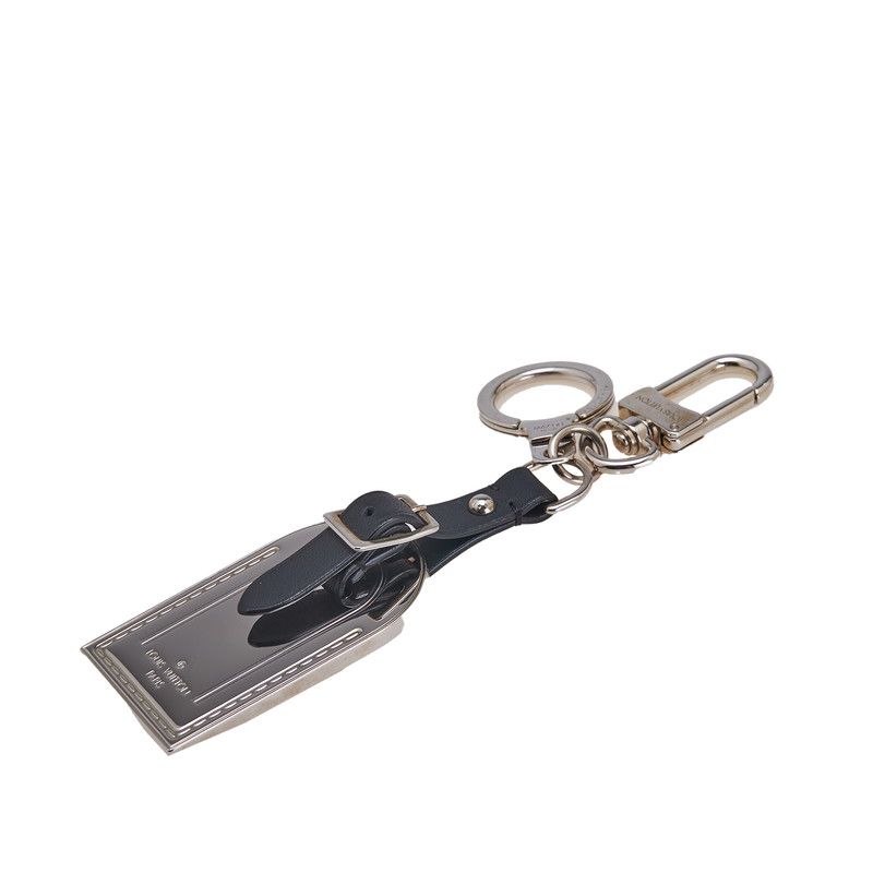 ルイ ヴィトン ラゲージタグ キーホルダー キーリング M67141 シルバー  
