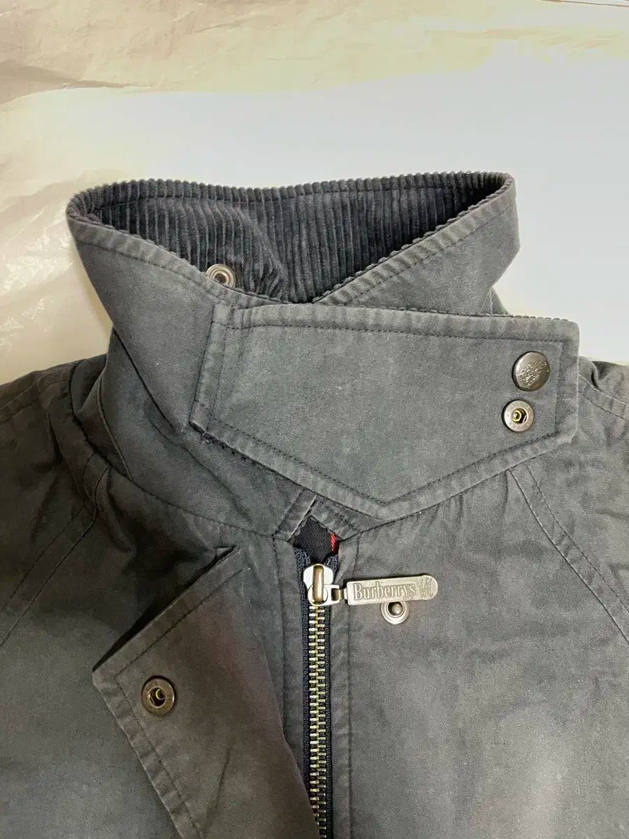 BURBERRY バーバリー ギャバジン コーデュロイ トレンチコート ハイネック ワークジャケット