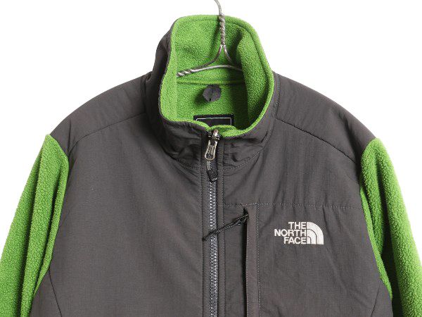なクーポン配布中! ノースフェイス デナリ ジャケット レディース S 古着 アウトドア フリース ナイロン ジャンパー フルジップ ブルゾン ハイネック ツートン