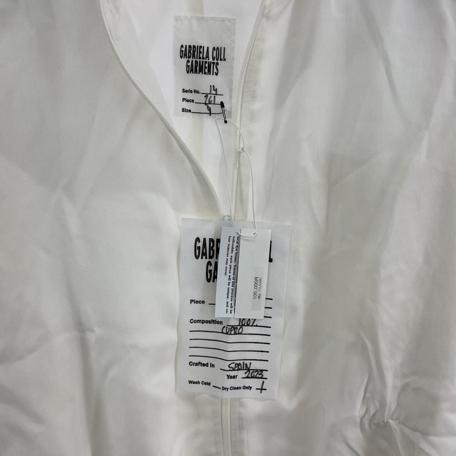 GABRIELA COLL GARMENTS ホワイトブルゾン gabriela coll garments キュプラジャケット 4 ホワイト - メルカリ