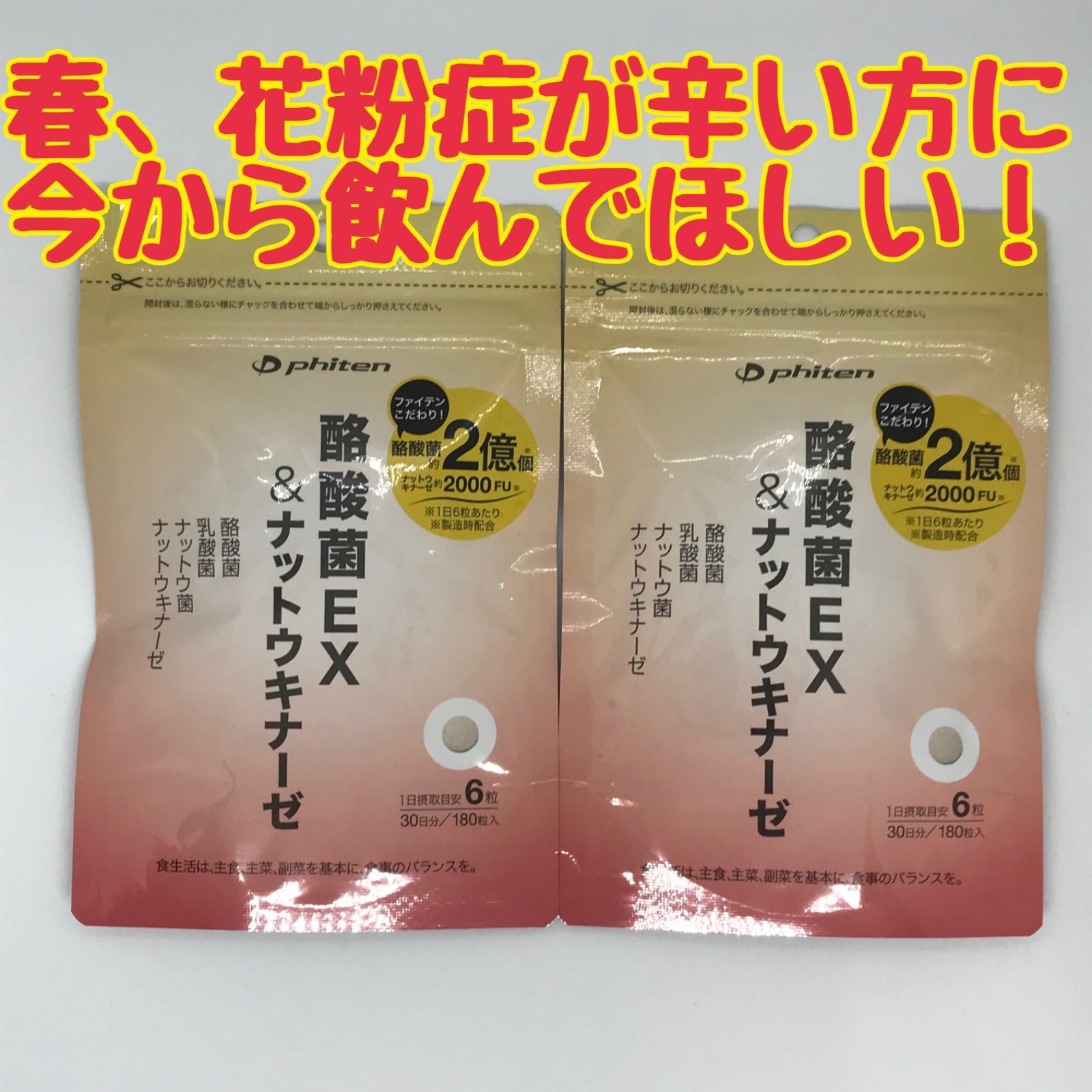 酪酸菌EX＆ナットウキナーゼ 2袋 - 健康用品