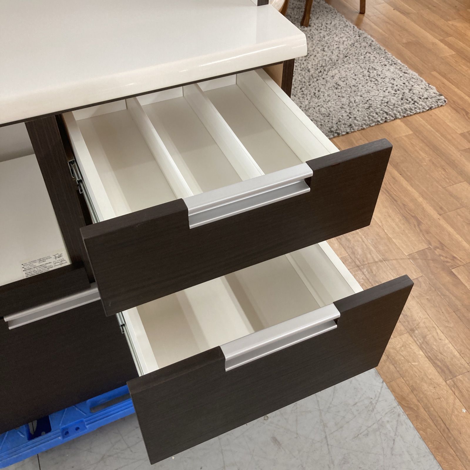 ニトリ キッチンボード カップボード ダリア 100KB-WH ホワイト ニトリ