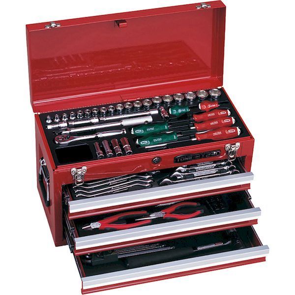 7営業日以内発送 前田金属工業 TONE TSA350BK 整備用工具セット ツールセット 差込角９．５ｍｍ ７２点セット マットブラック トネ オートメカニック用 マットブラック 沖縄離島販売不可