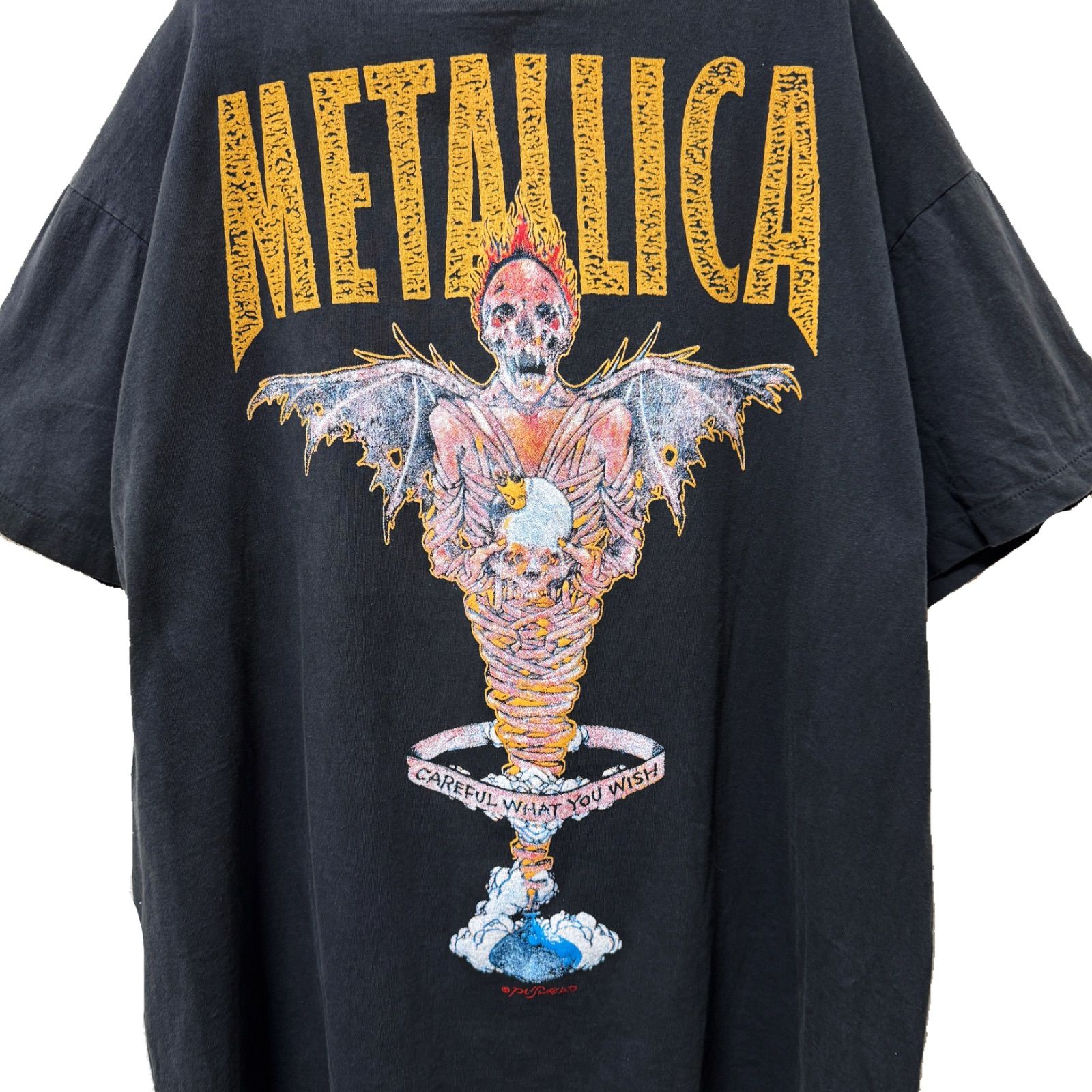 メタリカ　ビンテージ　カットオフtシャツ Lサイズ　ブロッカム 1991年製 メタリカ metallica ヴィンテージ Tシャツ ブロッカム