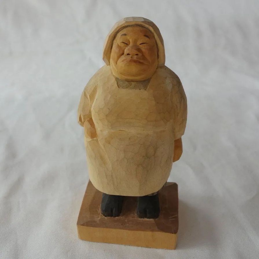 木彫り人形 木彫 鬼っ子 風神雷神 | 工芸品 木彫り 手彫り 匠 縁起物 置物 天然木