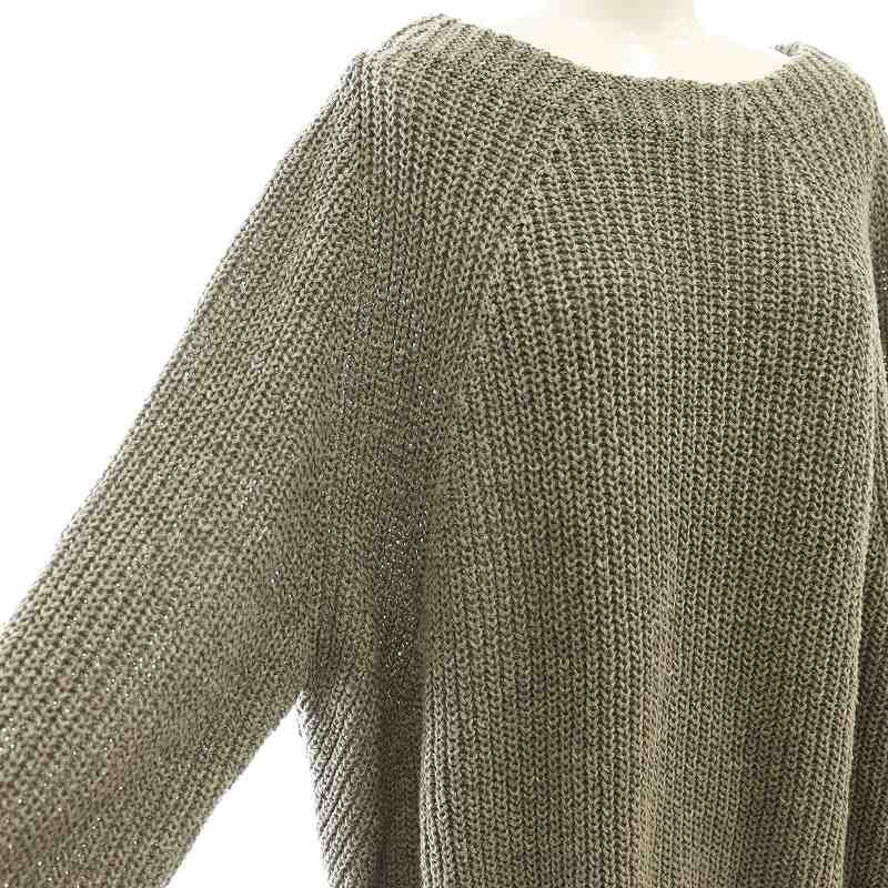 ミューズ ドゥーズィエム クラス MUSE de Deuxieme Classe 25SS Lily Linen アゼプルオーバー ニット セーター 長袖 グレー /HK ■OS レデ Lily Linen アゼプルオーバー（ニット／セーター）｜MUSE de