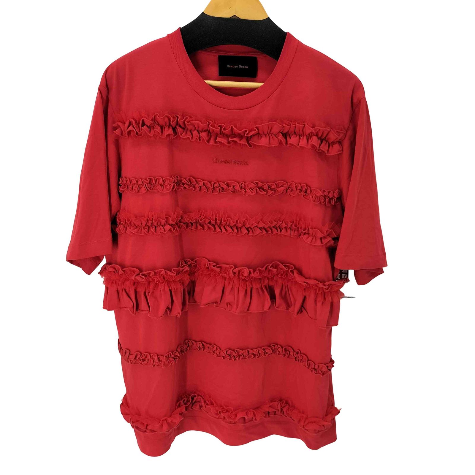 SIMONE ROCHA プリントコットンジャージーTシャツ SIMONE ROCHA コットンジャージー オーバーサイズ Tシャツ