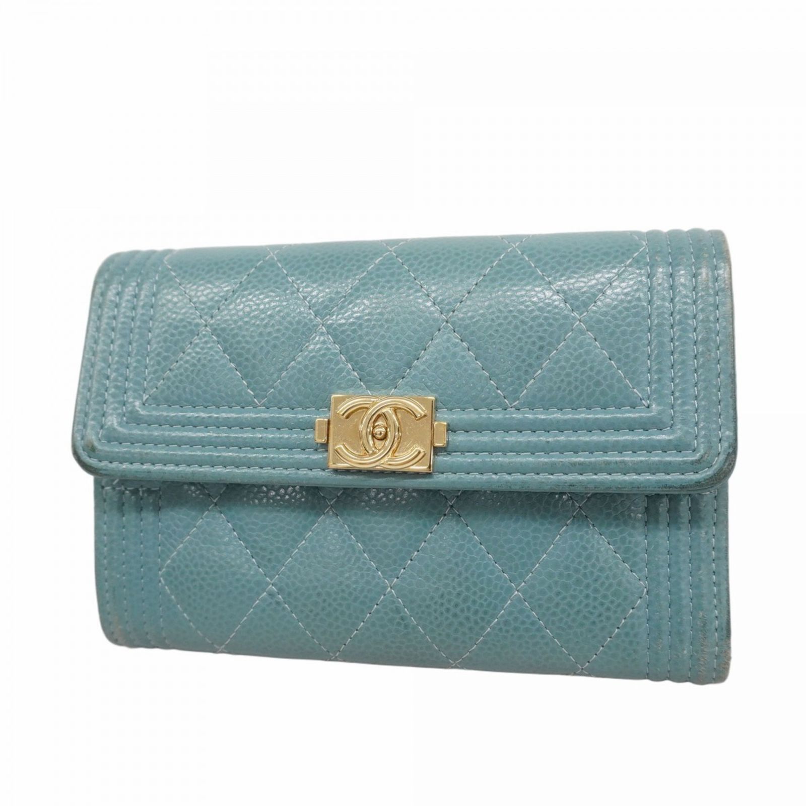 シャネル(Chanel) シャネル 三つ折り財布 ボーイシャネル