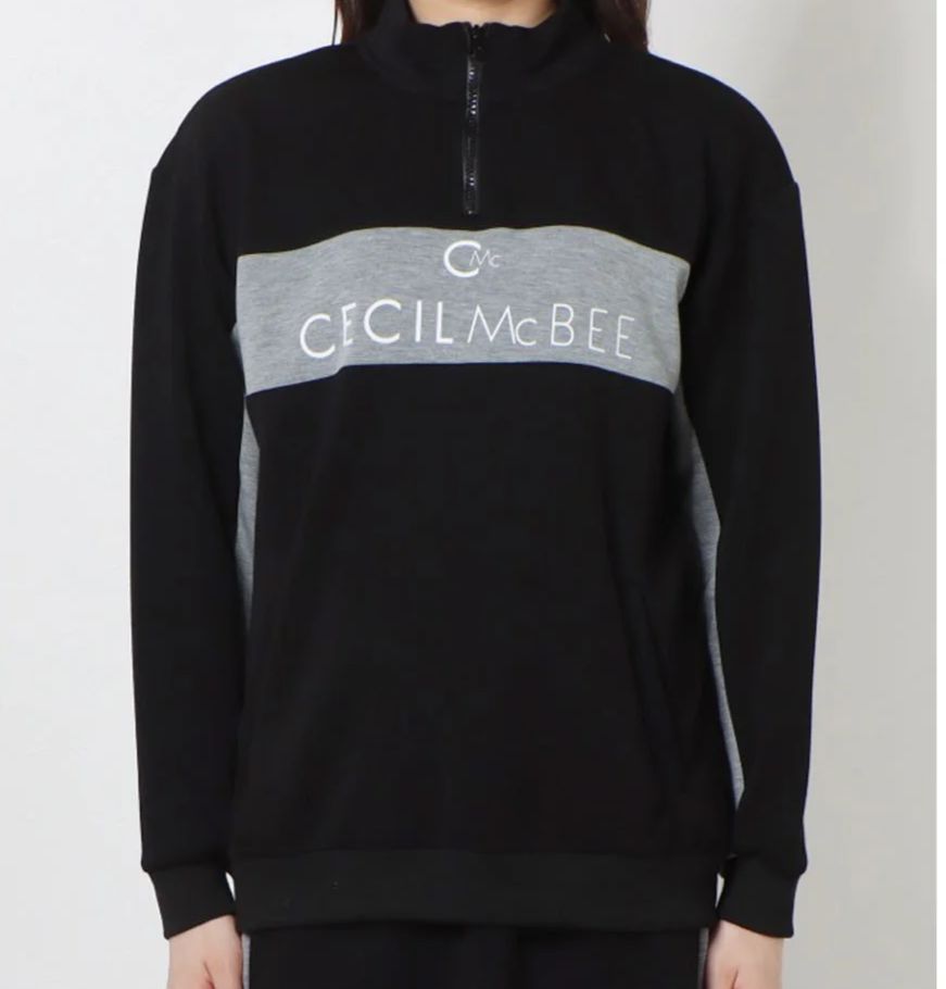 バイ DBハーフジップスウェット