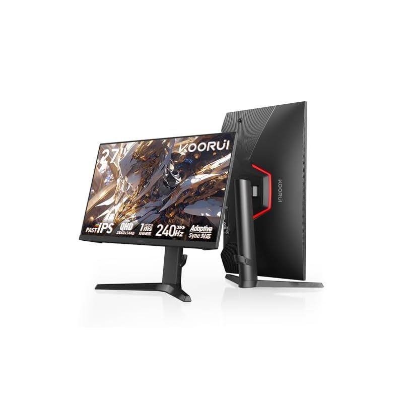 KOORUI ゲーミングモニター 240Hz モニター 27インチ WQHD(2560×1440