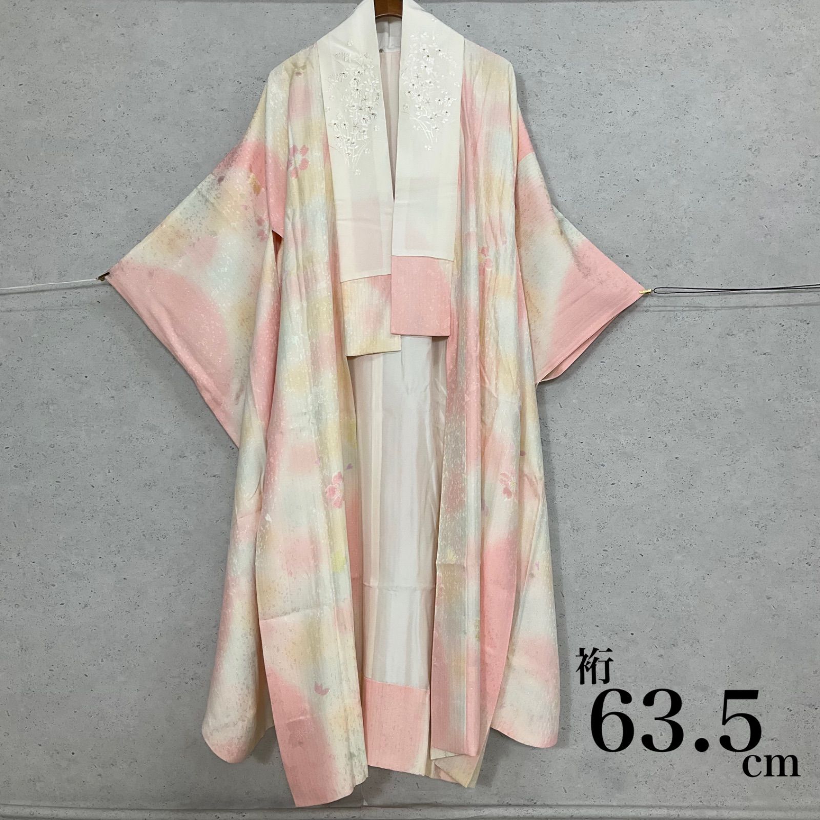 ◇kimono+one◇振袖長襦袢◇単衣 ◇刺繍半襟付き◇広襟◇袖無双◇居敷当て付き◇衣紋抜き付き◇京都きもの友禅◇ソフトガード◇裄63.5肩丈121◇ 着物帯振袖袋帯礼装成人式結婚式振袖襦袢◇S1162 - メルカリ