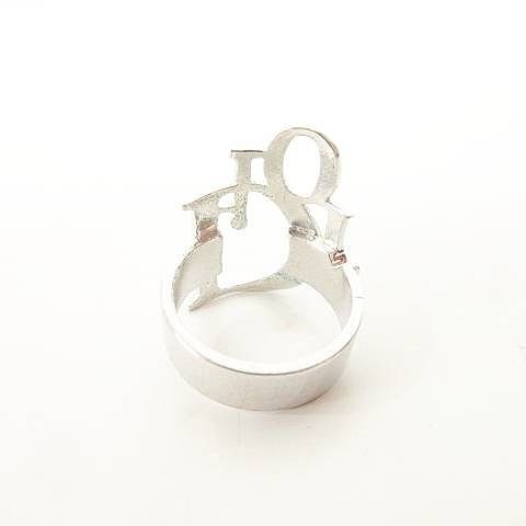 クリスチャンディオール Christian Dior ロゴ リング 指輪 6号