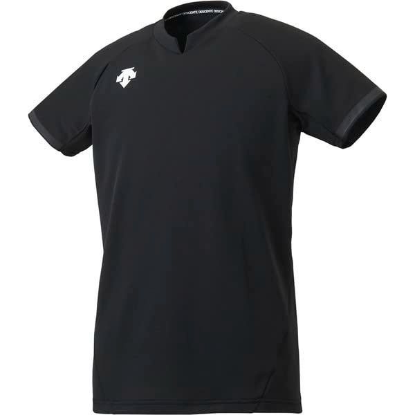 Size L_Color BLK DSS-4024B デサント Tシャツ 半袖 バレーボール 定番 吸汗 ストレッチ 男女兼用 メンズ レディース 練習 BLK DSS-4024B L