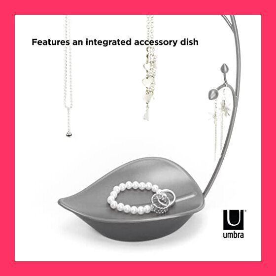 umbra ジュエリー収納 ジュエリーツリー スタンド アクセサリー収納 ブラック/ウォルナット PILLAR 299269048 umbra ORCHID ジュエリーツリー アクセサリー収納 ガンメタル