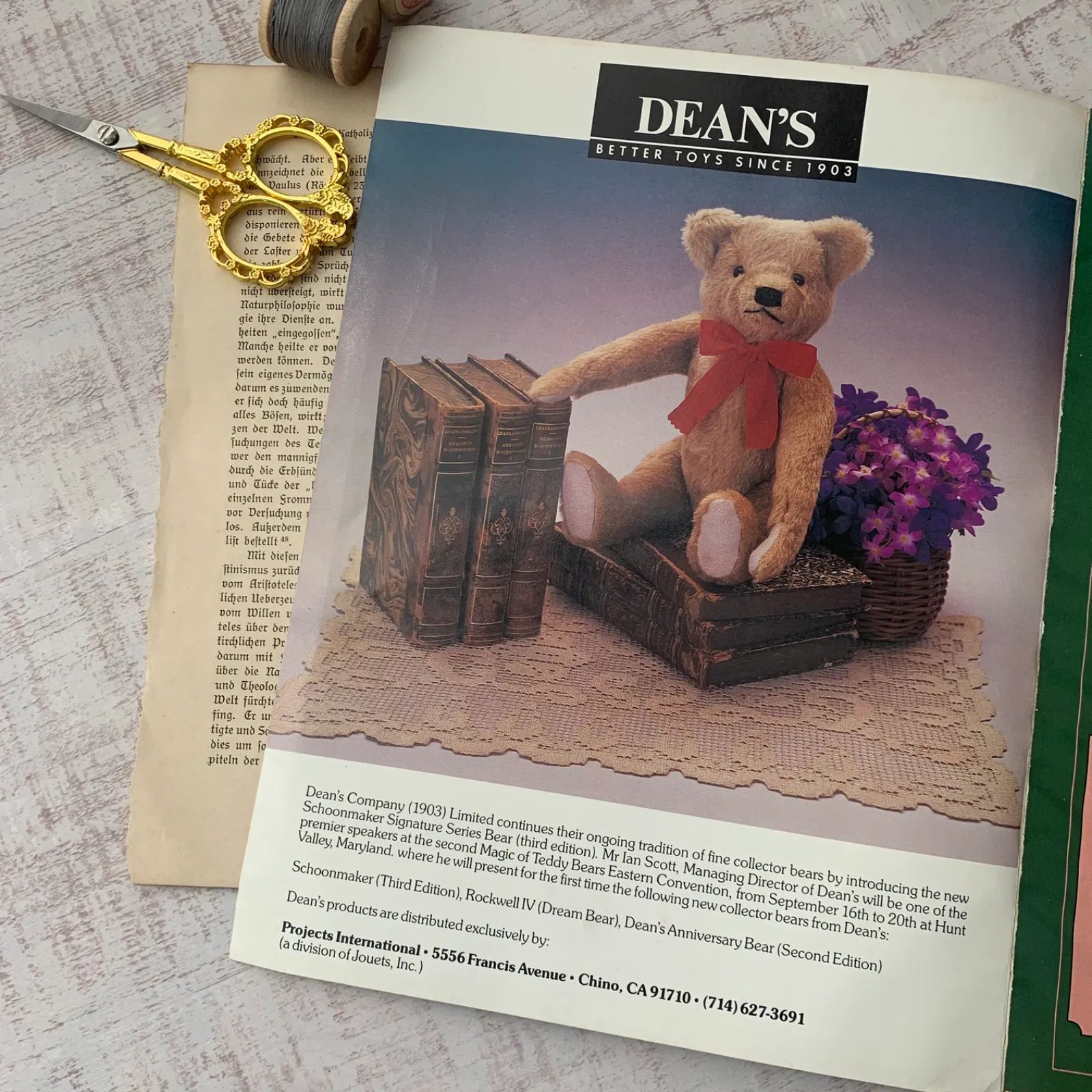 ヴィンテージ 雑誌 TEDDY BEAR and friends くま 広告 イラスト