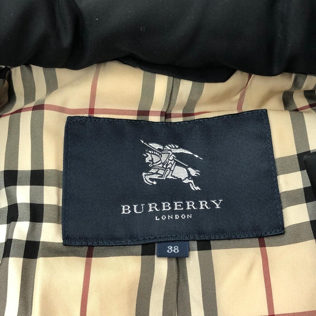 ✨美品✨バーバリー　ロンドン　ピーコート　ウール　ノバチェック　L ブラウン Burberry 】Burberry London wool short P-coat in black Nova