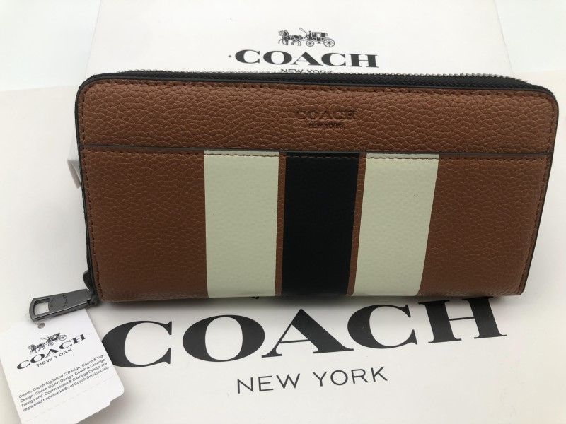 コーチ COACH 長財布 財布 シグネチャー アコーディオンラウンドジップウォレット財布 新品 a299C