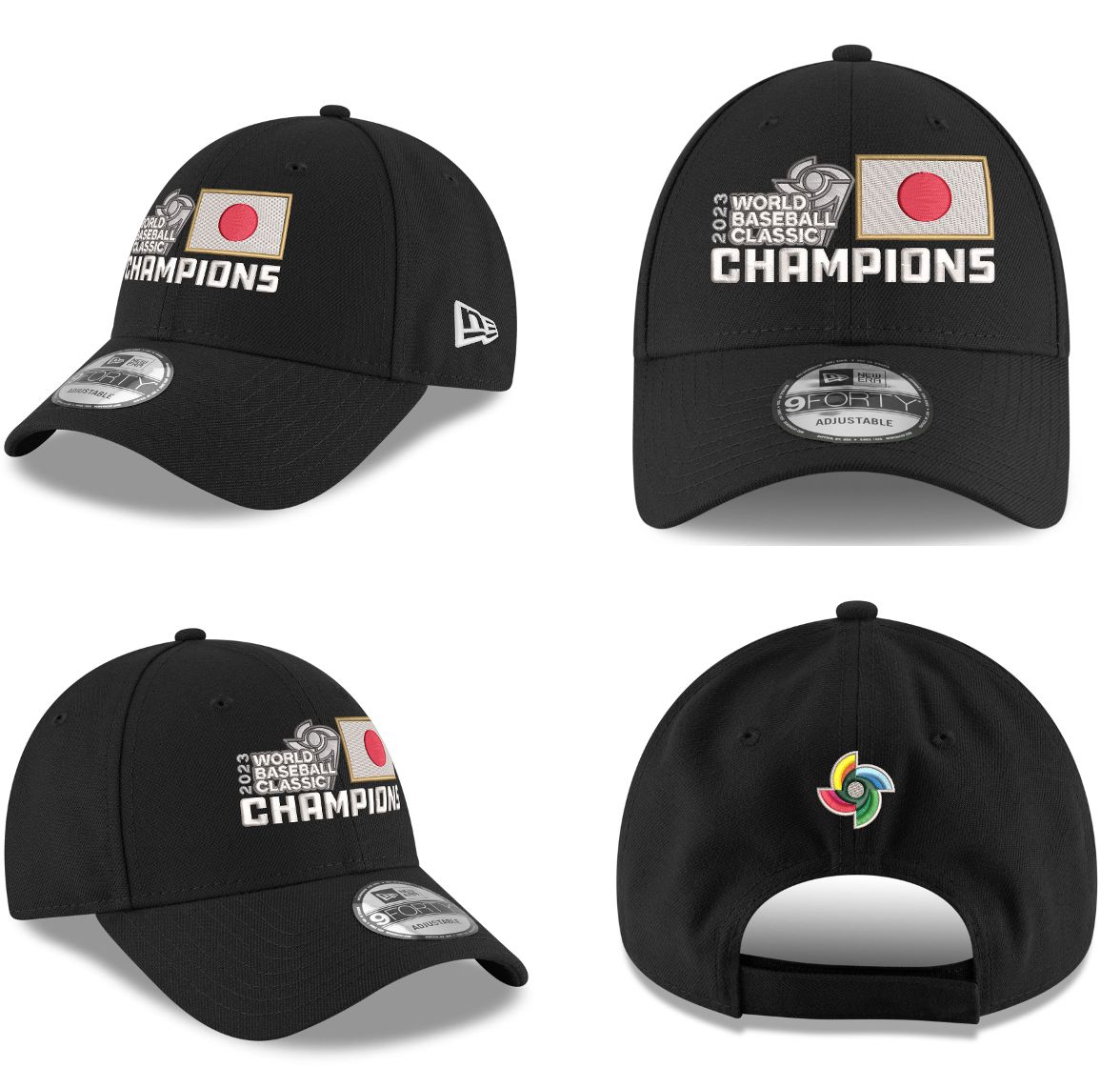 USA購入] WBC 2023チャンピオン キャップ New Era ブラック 9FORTY 
