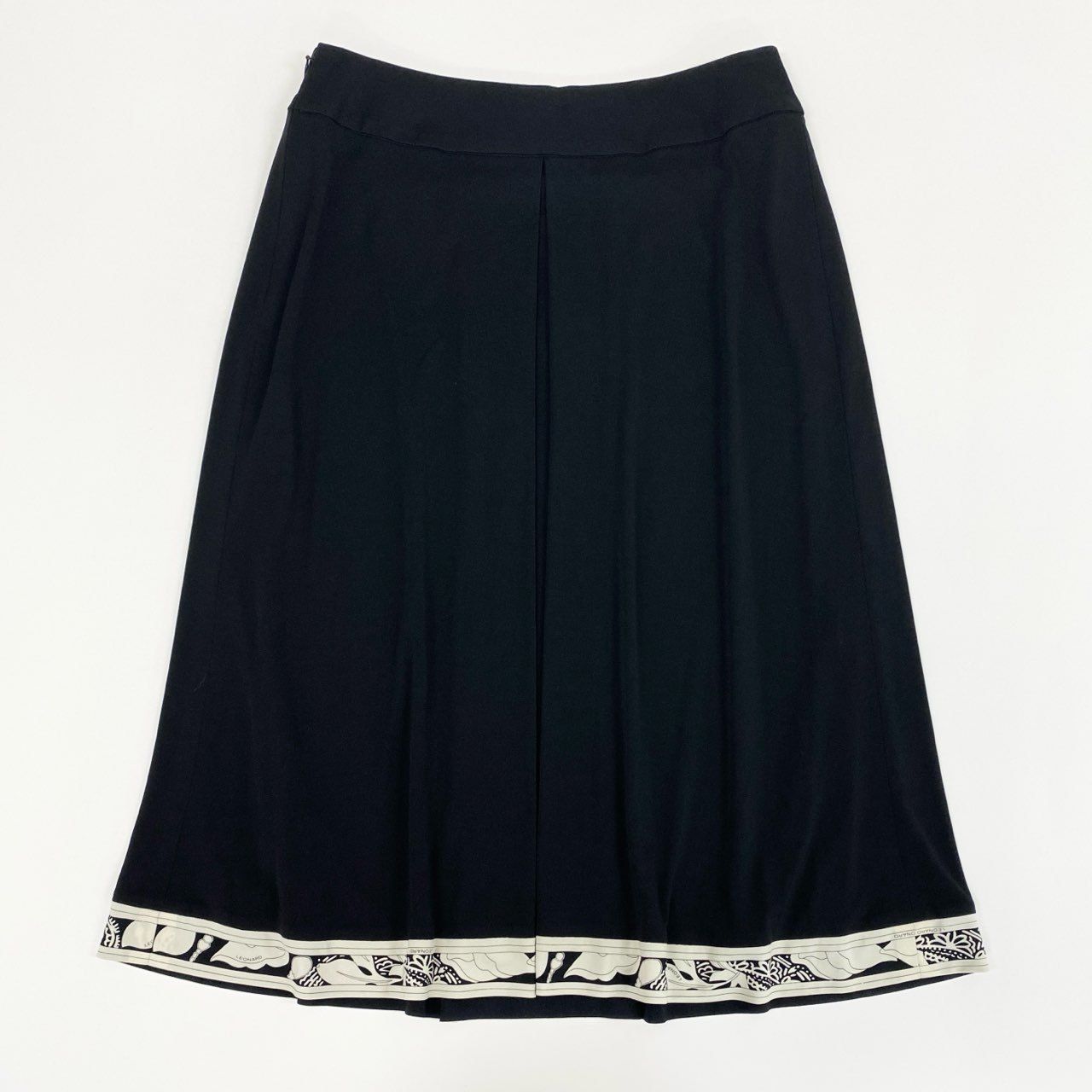 76k20 LEONARD レオナール 日本製 カンカン素材 花柄プリント スカート