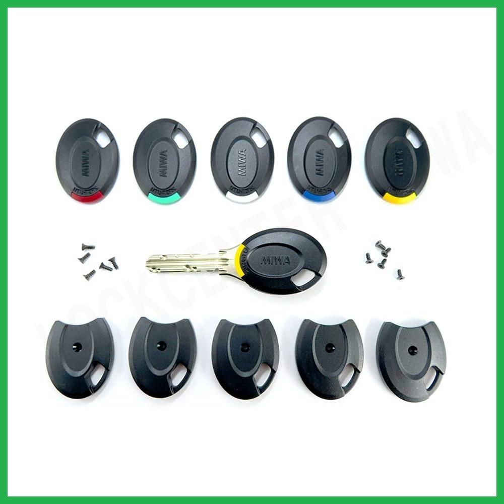 ロング取付ビス ・取付ビス・ロックセンター 各5本付 5色 カラーパーツチップ 5個 キーカバー PRキー専用 純正 MIWA