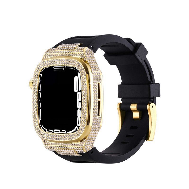 金白78☆Apple Watchラバーバンドベルトカバーケースアップル 金白78☆Apple Watchラバーバンドベルトカバーケースアップル