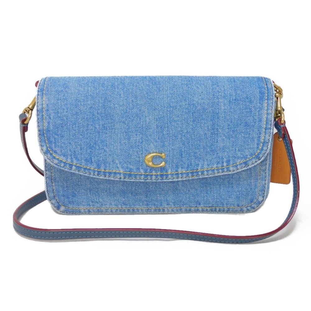 COACH コーチ ヘイデン クロスボディ 現行 デニム カーフ Cマーク