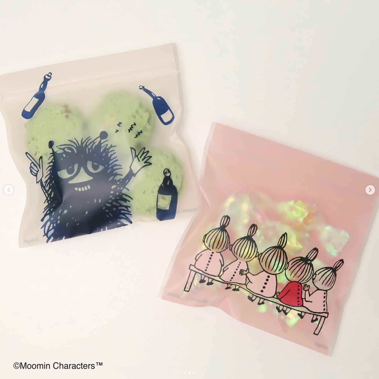 新品 インディゴ MOOMIN リトルミイ ラッピング OPP袋 ジッパー