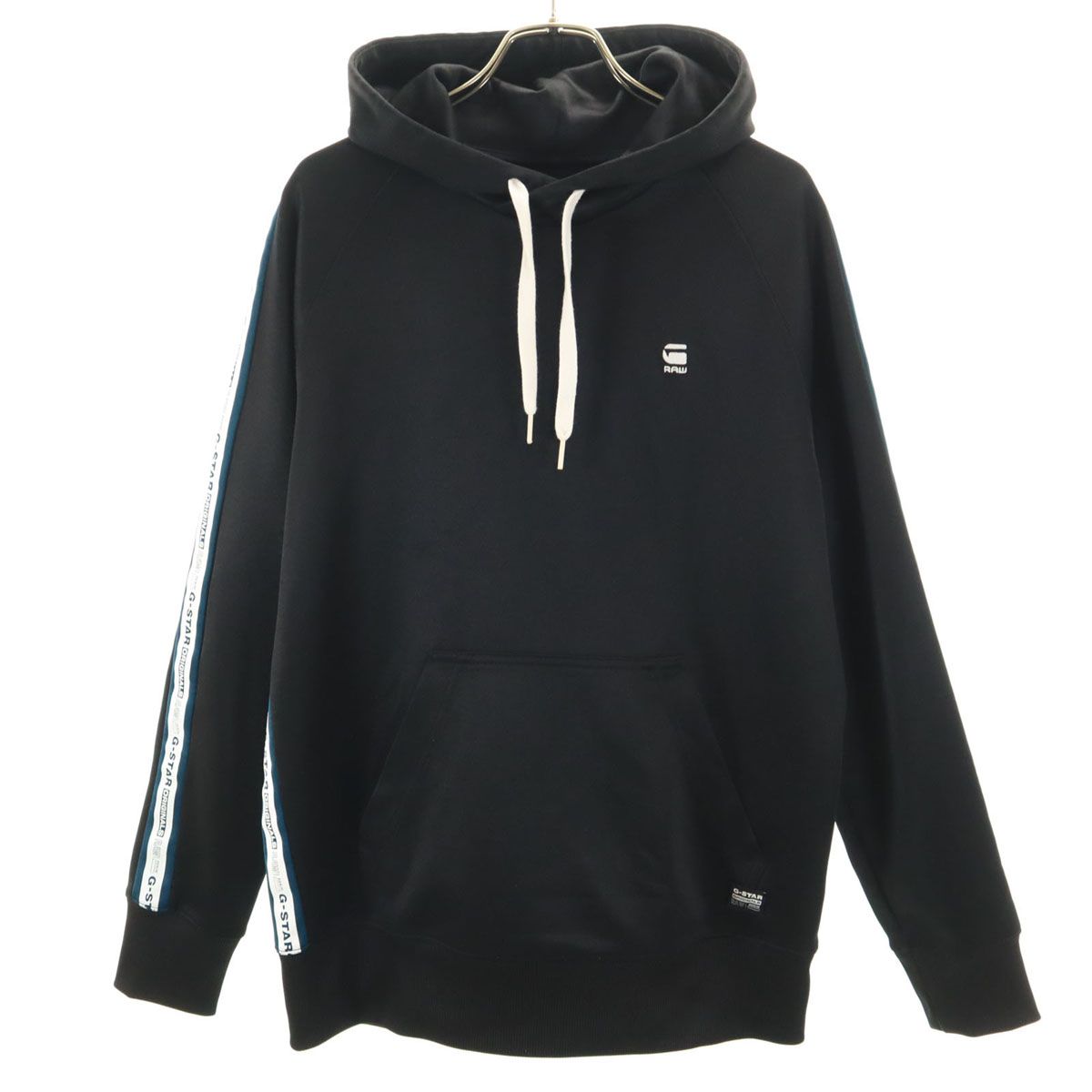 G-STAR RAW ジースターロウ 長袖 スウェット パーカー M 黒系 プル 