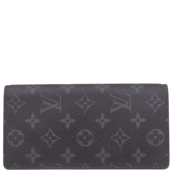 ルイヴィトン LOUIS VUITTON 長財布 ポルトフォイユ ブラザ モノグラムエクリプスキャンバス モノグラムエクリプス ガンメタル金具 黒 M61697 箱