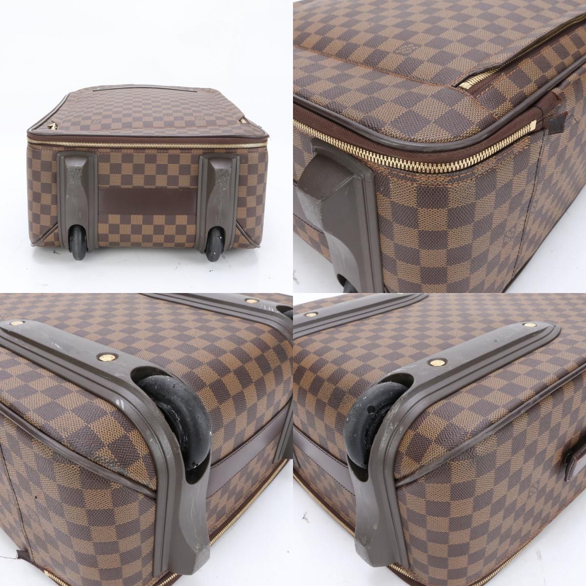 ■極美品■ルイヴィトン■ダミエ ペガス 55 N23294 レザー スーツケース ルイヴィトンペガス 55 14137 ブラウン メンズ ダミエキャンバス