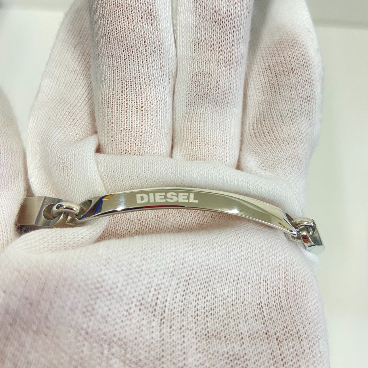 DIESEL ディーゼル ブレスレット ステンレススチール DX1172040 ロゴ 