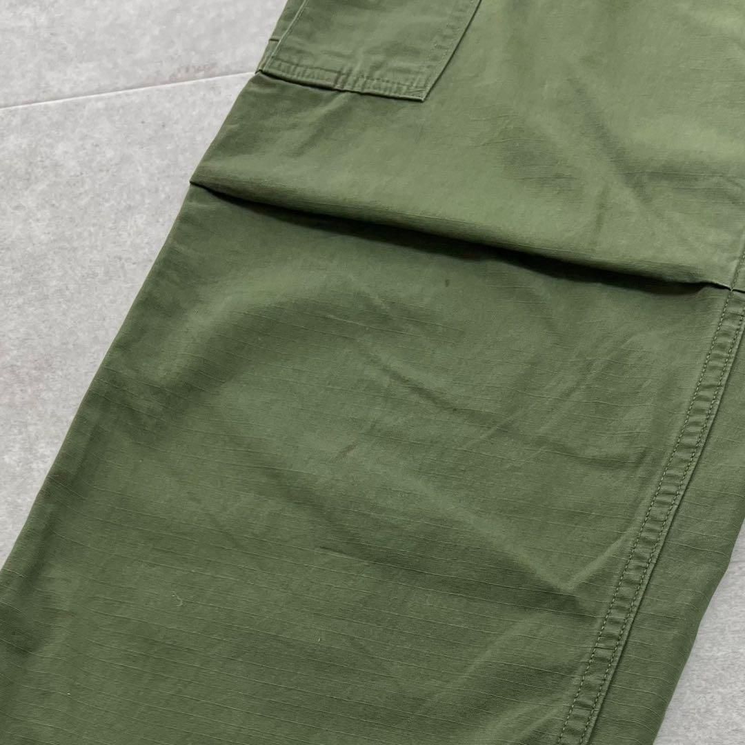 希少　ジャングルファティーグパンツ　4th リップストップ　ビンテージ　60s 希少 ジャングルファティーグパンツ 4th リップストップ