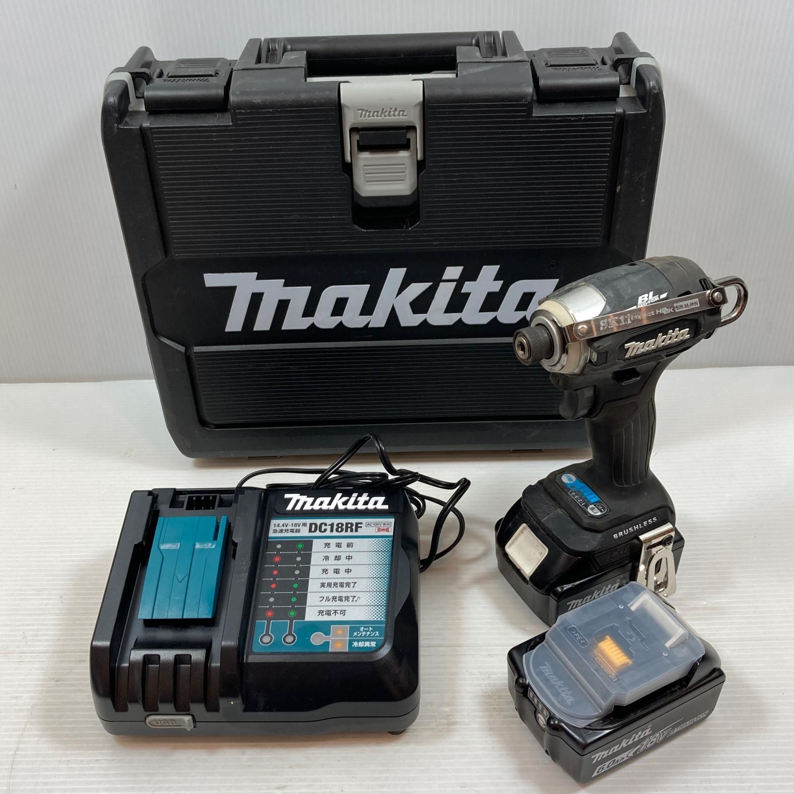 κκMAKITA マキタ 締め付け工具 インパクトドライバ コードレス式 18v 6.0Ah 420014 TD172D ブラック