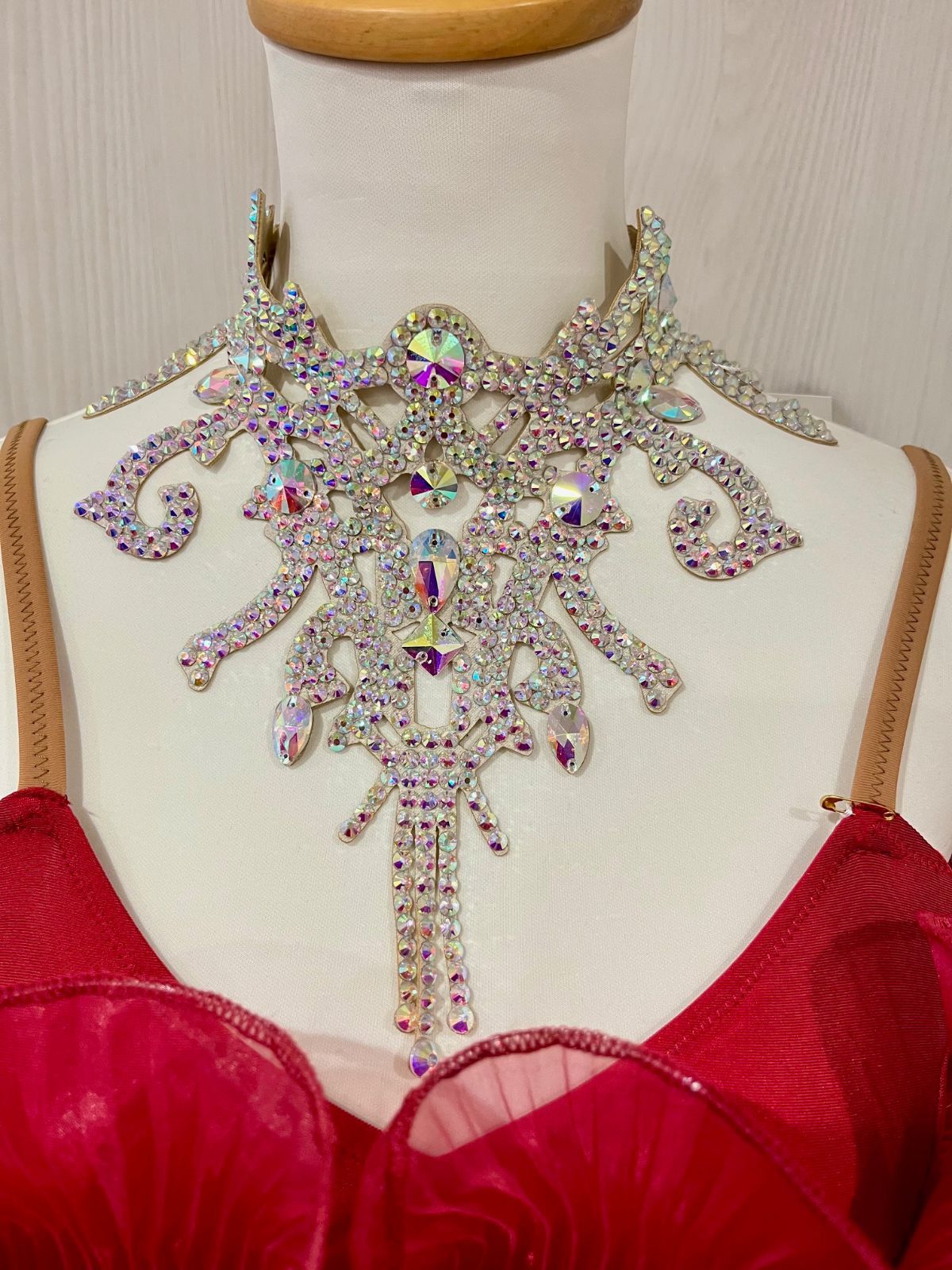 ♥ 社交ダンス ゴージャス アクセサリー デモ パーティー ラテンドレス モダンドレス 豪華ネックレス